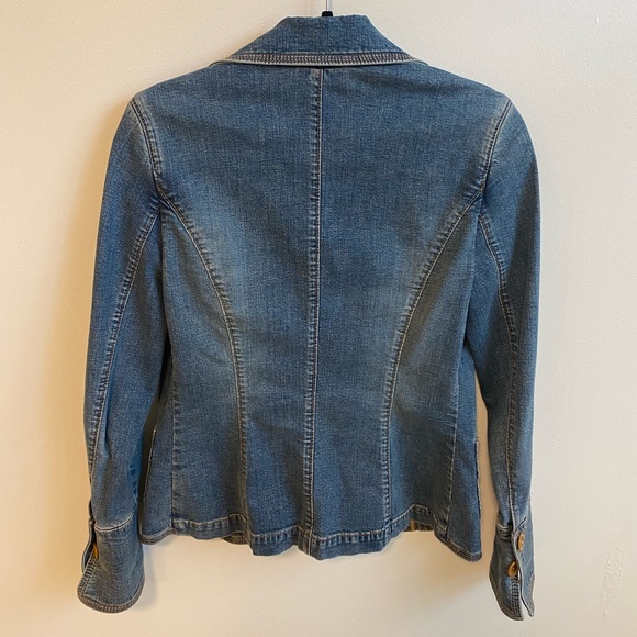 Classiques Entier women’s jean jacket fitted cut size 0 - Picture 2 of 4